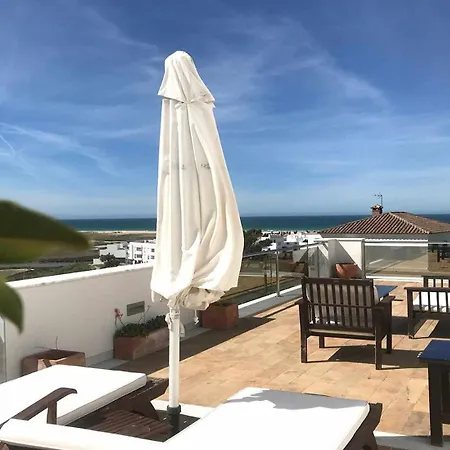 Marina 1. Atico De Lujo. Vistas Al Mar. Piscina. Conil De La Frontera